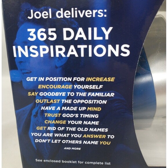 Joel Osteen Inspiration Audio Cube With Sermons and Affirmations New In Box - Picture 9 of 15